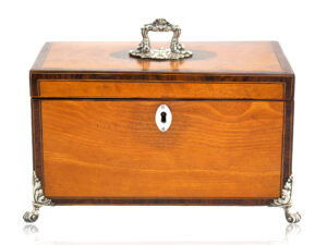 Overview of the Georgian Satinwood Tea Chest
