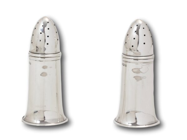 Overview of the Sterling Silver Artillery Shell Condiment Set