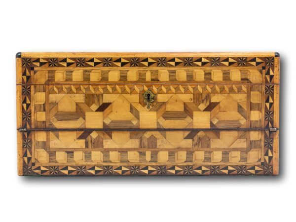 Front of the Geometric Inlaid Writing Box
