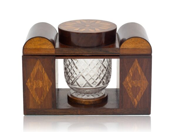 Front Profile of the Marquetry Tea Caddy