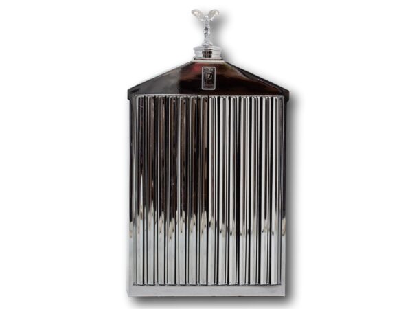 Front of the Classic Stable Rolls Royce Decanter Bottle