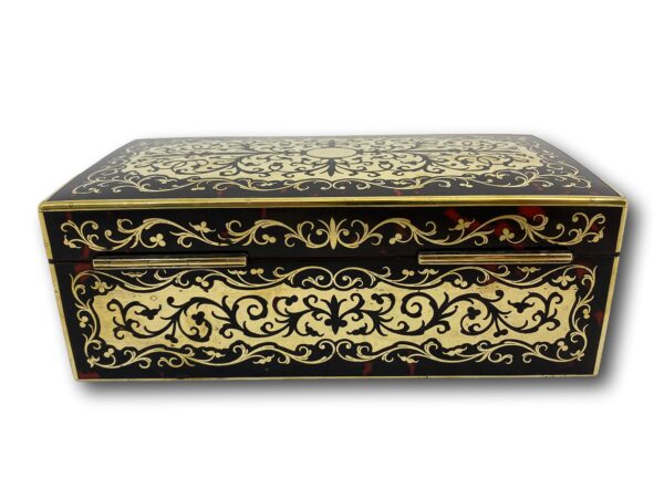 Rear of the English Boulle Trinket Box