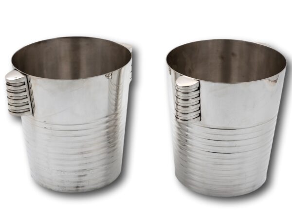 Overview of the Luc Lanel Christofle Champagne Buckets