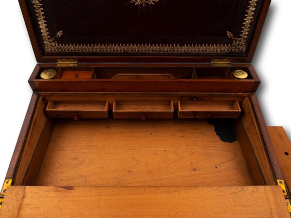 Close up of the secret compartment drawers