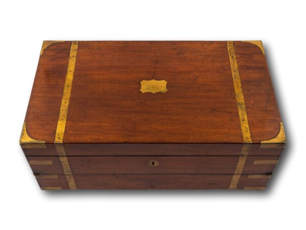 Top overview of the Mahogany Writing Box