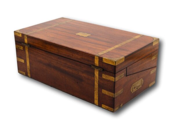 Rear overview of the Mahogany Writing Box