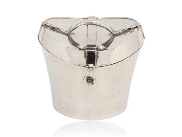 Overview of the Novelty Silver Plate Hat Box Ice Bucket