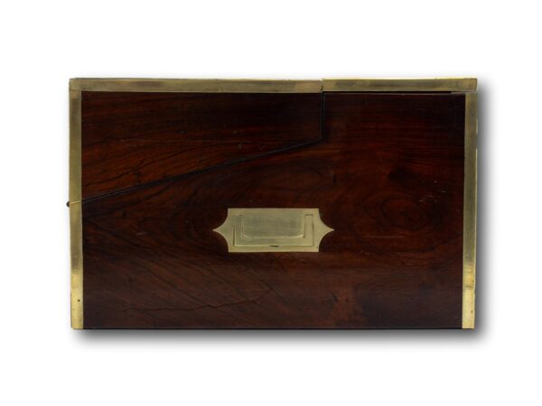 Side of the Rosewood writing box