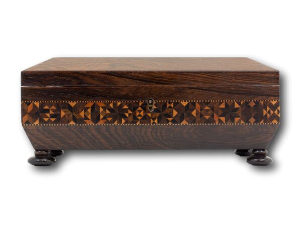 Front of the Tunbridge Ware Sewing Box
