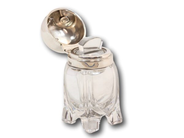 Overview of the Owl scent liquor bottle with the lid open