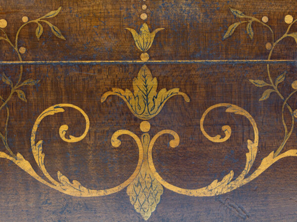 Close up of the inlaid decoration
