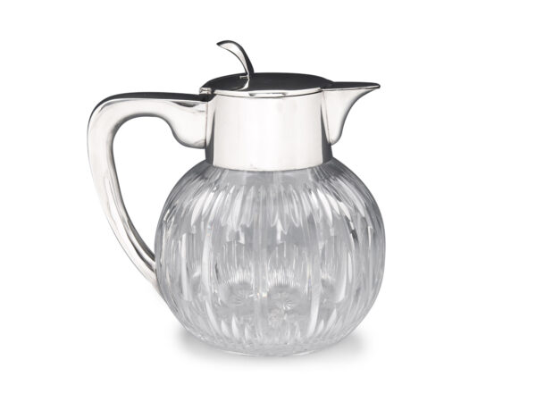 Overview of the German Silver & Crystal Pitcher Carafe