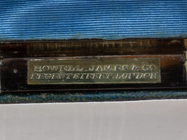 Close up of the Howell James & Co retailers plaque