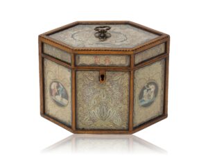 Overview of the Paper Scroll tea caddy