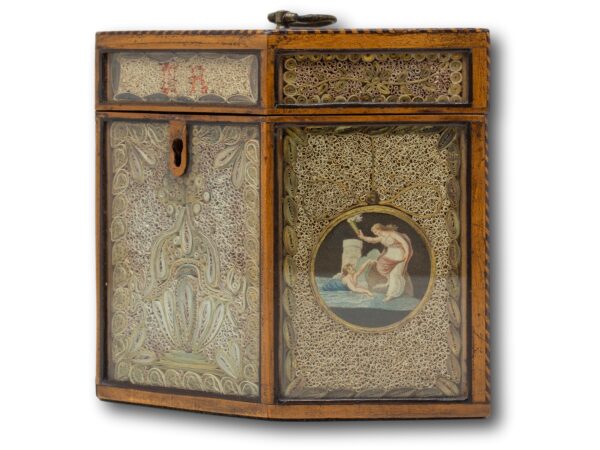 Front of the Paper Scroll tea caddy
