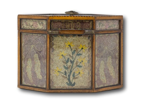 Rear of the Paper Scroll tea caddy
