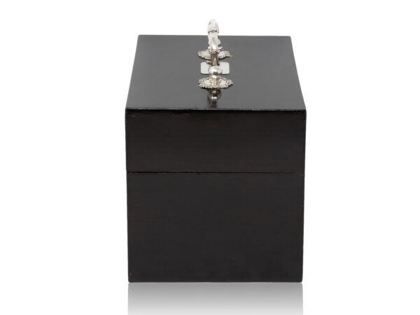 Front of the Victorian Ebonised Royal Prize Tea Chest