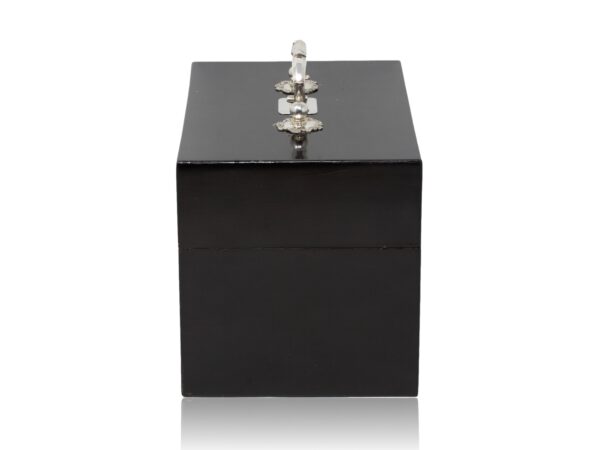 Side of the Victorian Ebonised Royal Prize Tea Chest