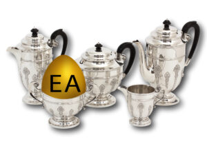 EGG HUNT EA Silver Tea Set 501357