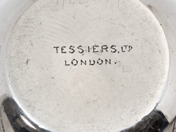 Close up of the Tessiers Ltd London retailers mark