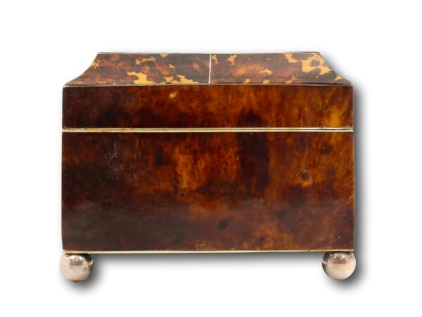 Side of the Regency Tortoiseshell and Mother of Pearl Jewellery Box