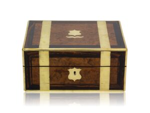Overview of the Antique Victorian Walnut & Coromandel Jewellery Box