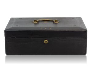 Overview of the Black Leather Dispatch Box
