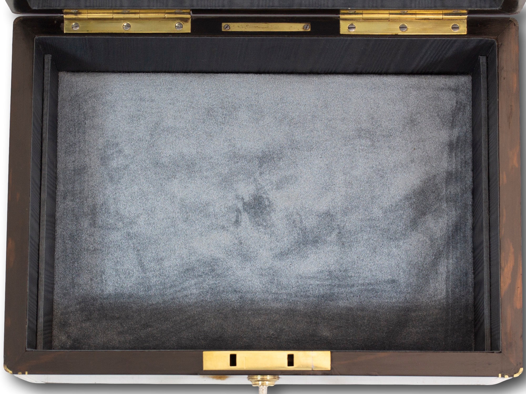 Close up of the Storage compartment of the Lund Coromandel Jewellery Box