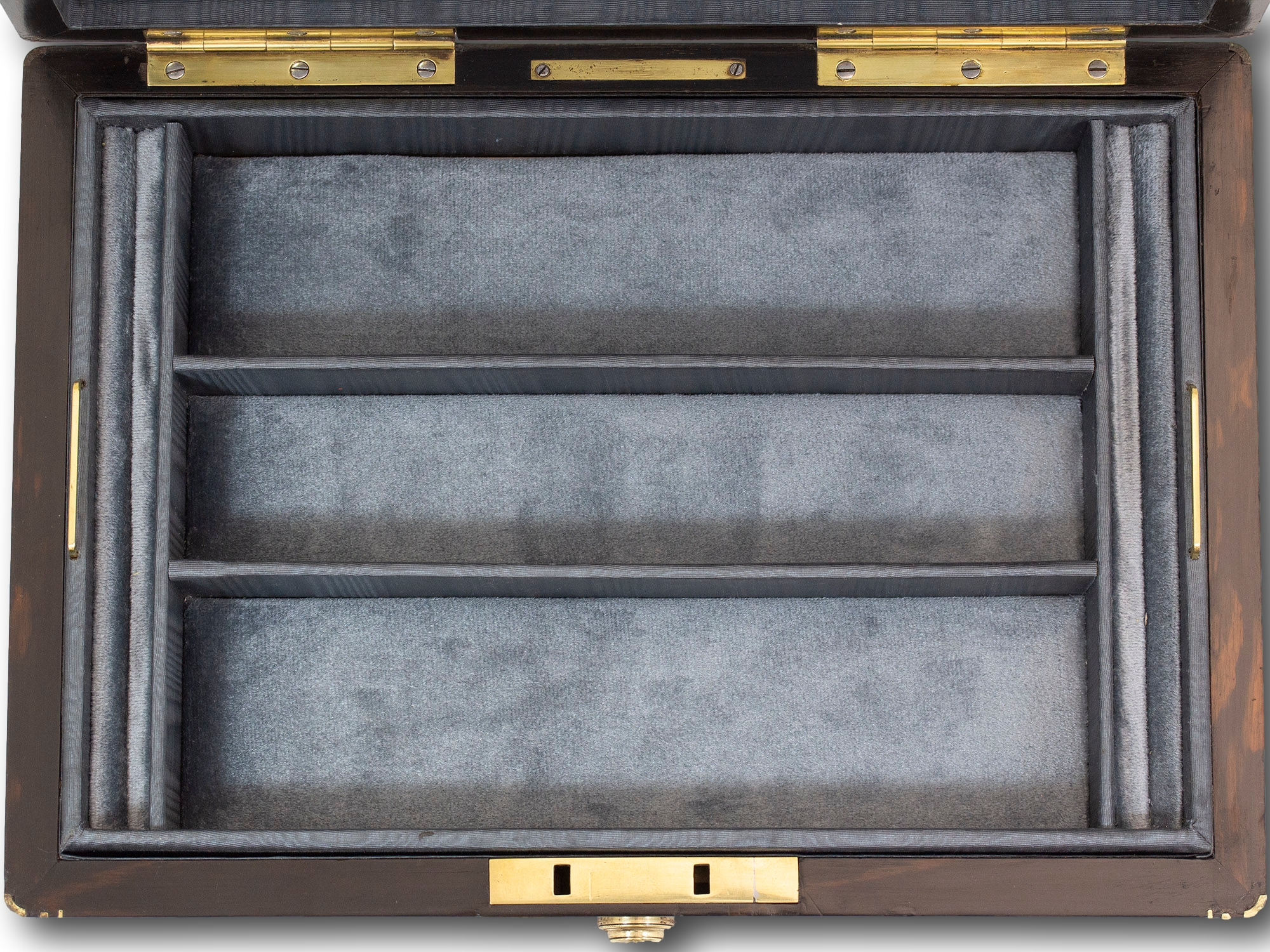 Close up of the Jewellery Tray of the Lund Coromandel Jewellery Box