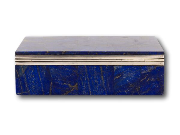 Rear of the Art Deco Lapis Lazuli Box Betjemann & Sons