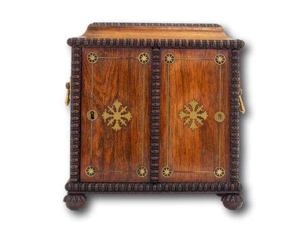 Front of the Rosewood Sewing Cabinet