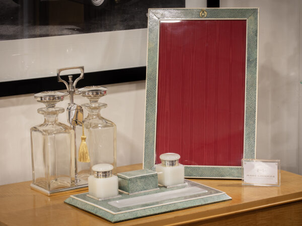 Overview of the Shagreen Frame in a decorative collectors setting