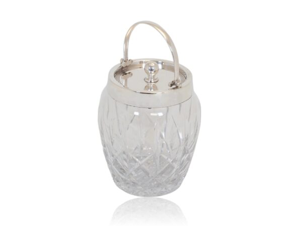 Overview of the Asprey Silver and Glass Ice Bucket