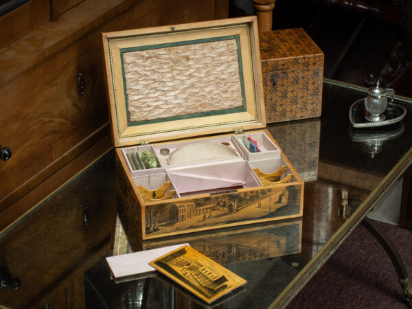 View of the Spa Box in a decorative collectors setting