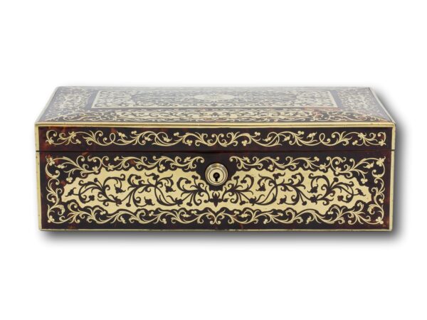 Front of the English Boulle Cigar Box