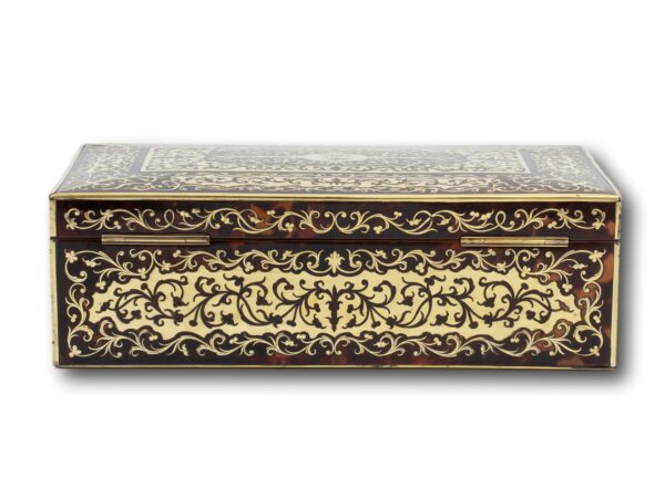 Rear of the English Boulle Cigar Box