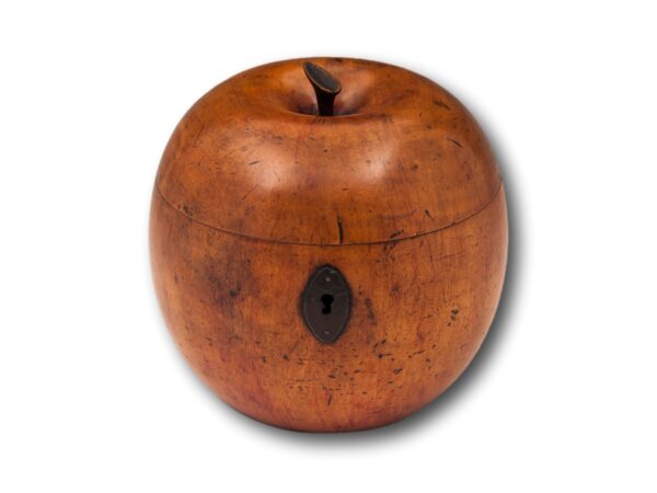 Front of the Antique Apple Fruit Tea Caddy