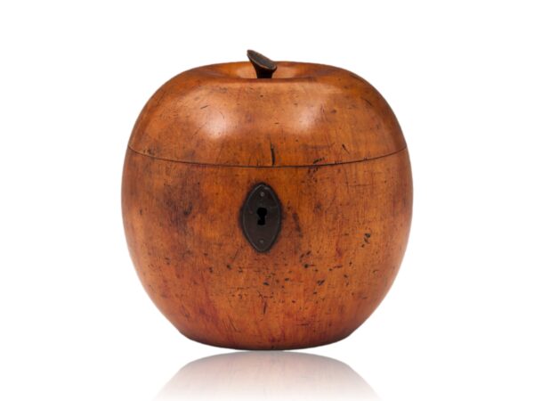 Front of the Antique Apple Fruit Tea Caddy