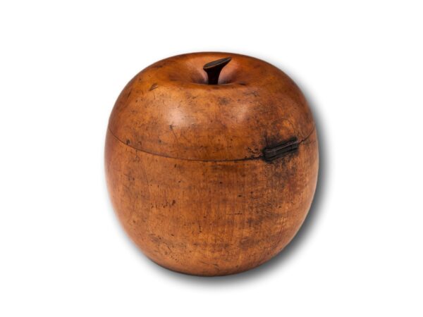 Rear overview of the Antique Apple Fruit Tea Caddy