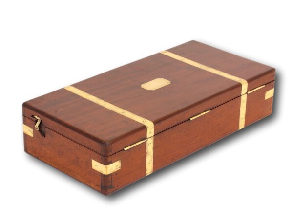 Rear overview of the Antique Mahogany Watch Box