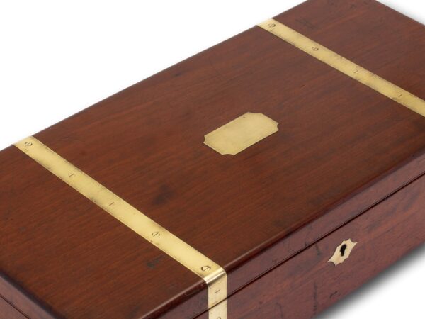 Top of the Antique Mahogany Watch Box