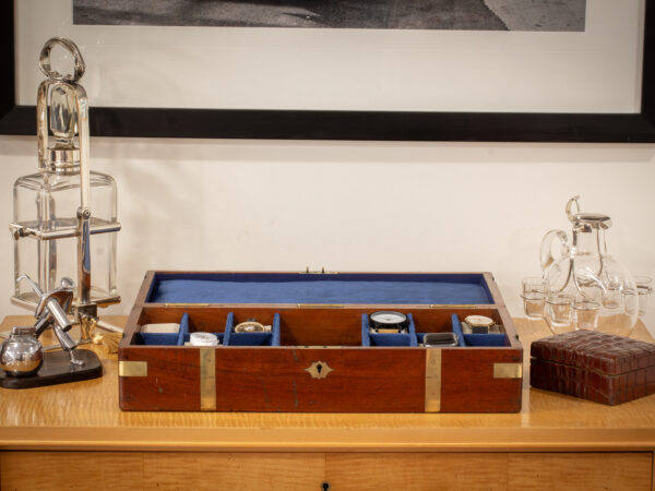 Lifestyle shot of the Antique Mahogany Watch Box