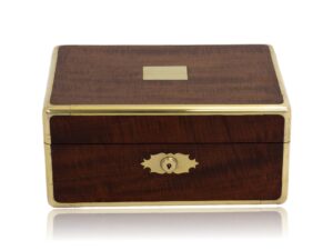 Front overview of the Antique Mahogany Jewellery Watch Box