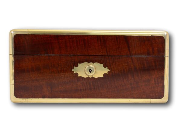 Front of the Antique Mahogany Jewellery Watch Box