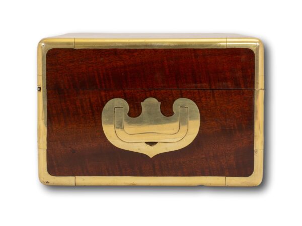 Side of the Antique Mahogany Jewellery Watch Box