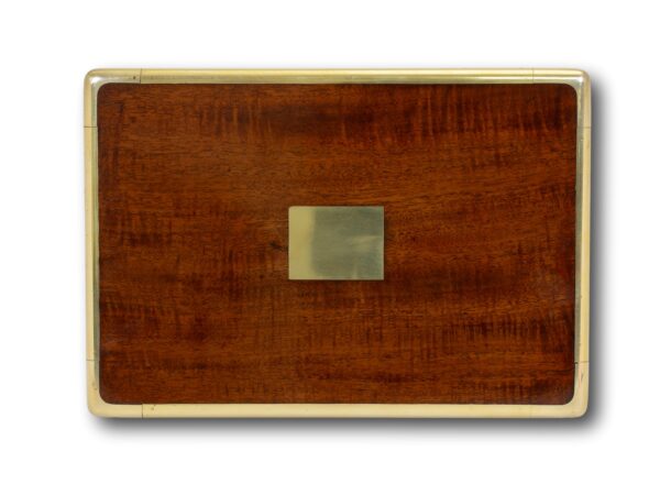 Top of the Antique Mahogany Jewellery Watch Box