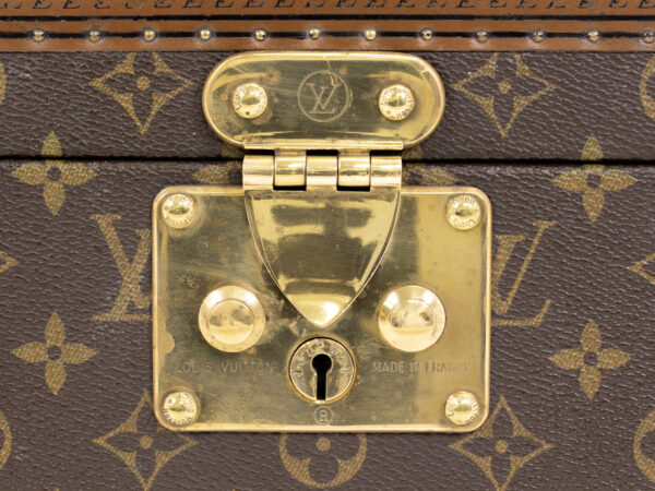 Close up of the Louis Vuitton Lock plate