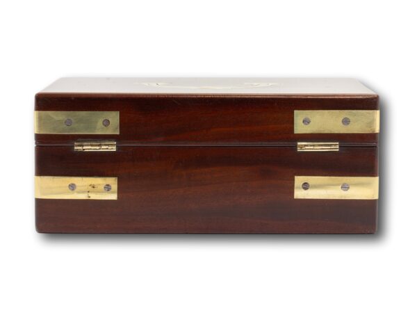 Rear of the Antique Mahogany Jewellery Box