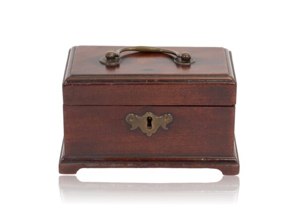 Front of the Miniature Mahogany Tea Caddy