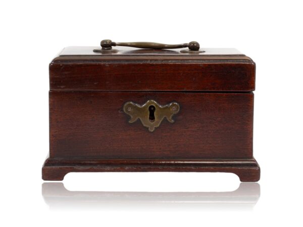 Front of the Miniature Mahogany Tea Caddy